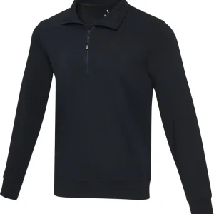 Elevate Tin unisex Aware™ -kierrätetty neljännesvetoketjullinen svetari. Esim. 10kpl. silkkipainatuksella.
