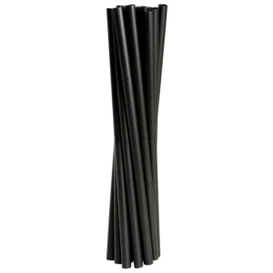 GASTRO muovipilli 24cm Ø8mm musta tai kirkas PP uudelleenkäytettävä 2500kpl