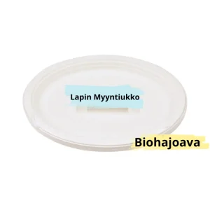 Ovaali lautanen, 32x25,5cm, biohajoava, 10kpl/pkt.