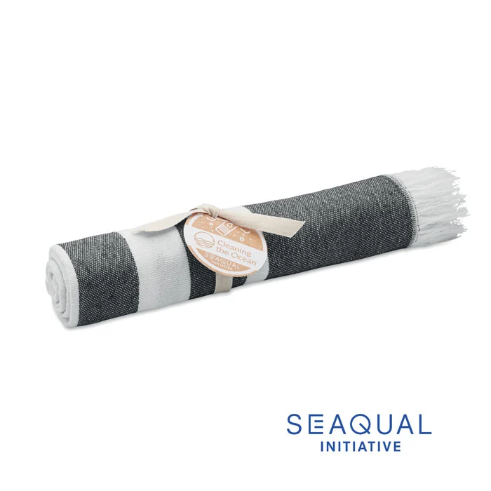 Kierrätetty hamam-pyyhe yrityksille – SEAQUAL® Wave 100x170 cm - Image 8