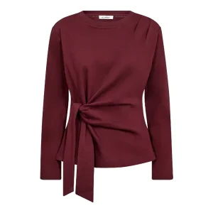 Oriane pleat tie tee