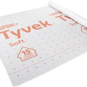 TUULENSUOJA DUPONT TYVEK SOFT 1,5 X 50M | Neliöpaino 58 g/m²