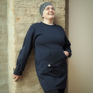 Petu-hoitotoimenpidetunika, tummansininen